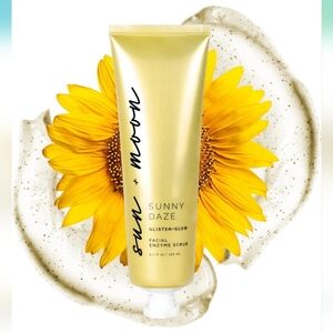 NIB Sun + Moon Sunny Daze Glisten+Glow Facial Gel Enzyme Scrub 5.1 Fl. Oz/150 ml